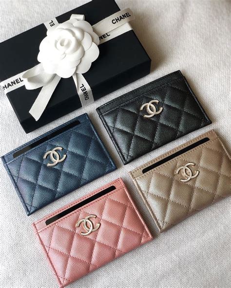 chanel holiday card|Chanel small card holder price.